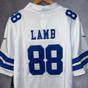 Ceedee Lamb Jersey Dallas Cowboys White Medium #88 Mens Nike Onfield Est 1960